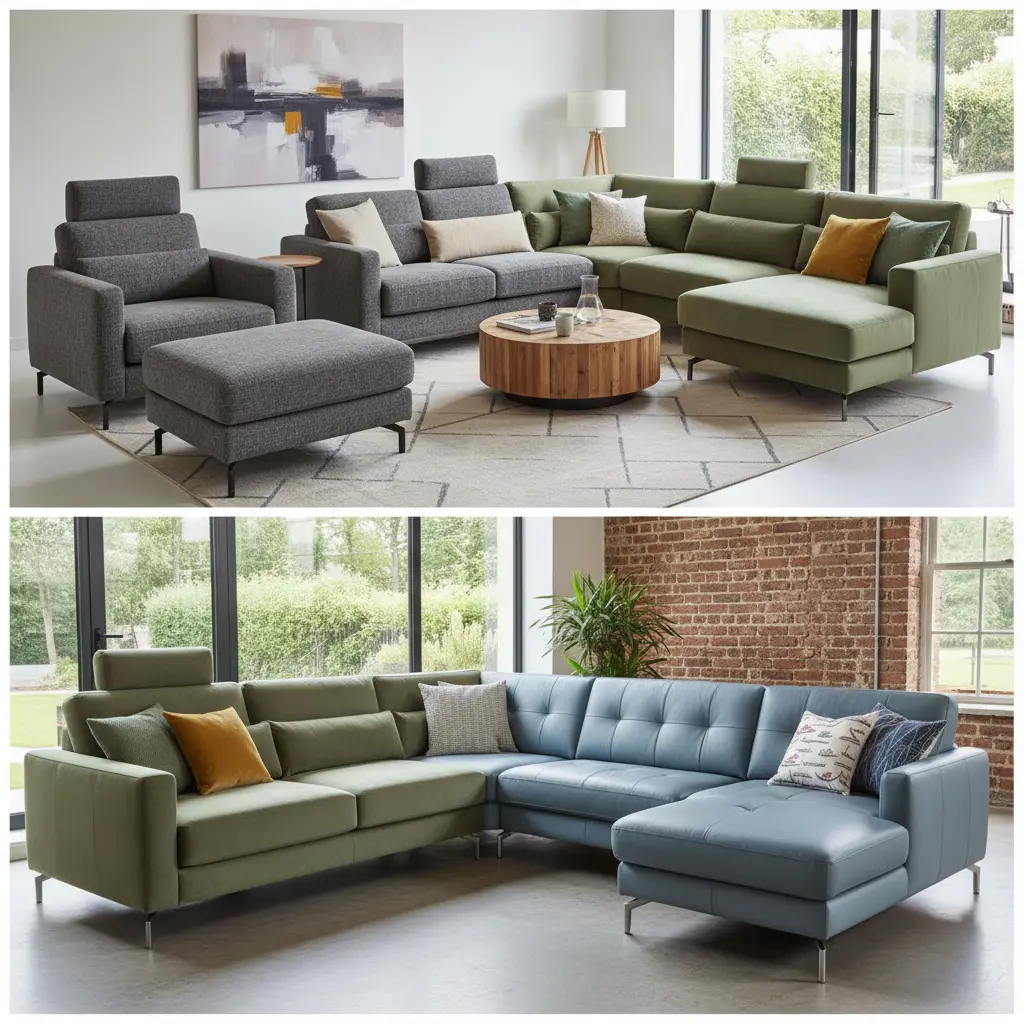 L-shaped corner sofa maximizing space in modern apartments